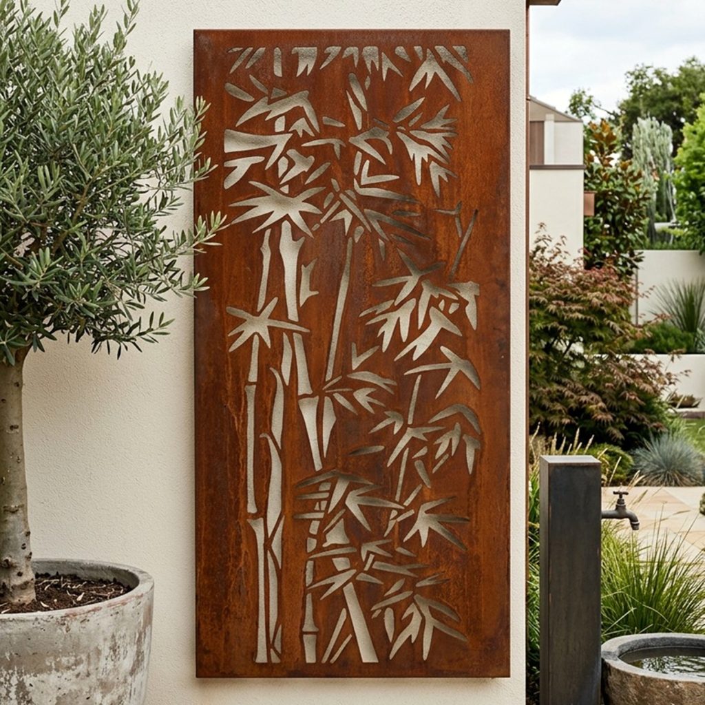Bamboo Decorative Screen Wall Art - 1.8m Tall