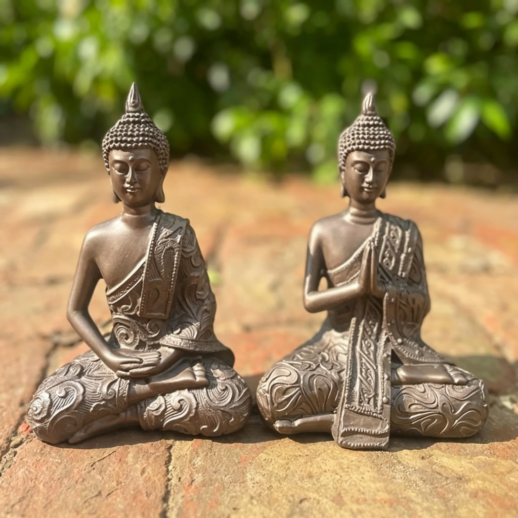 Set of 2 Thai Buddhas