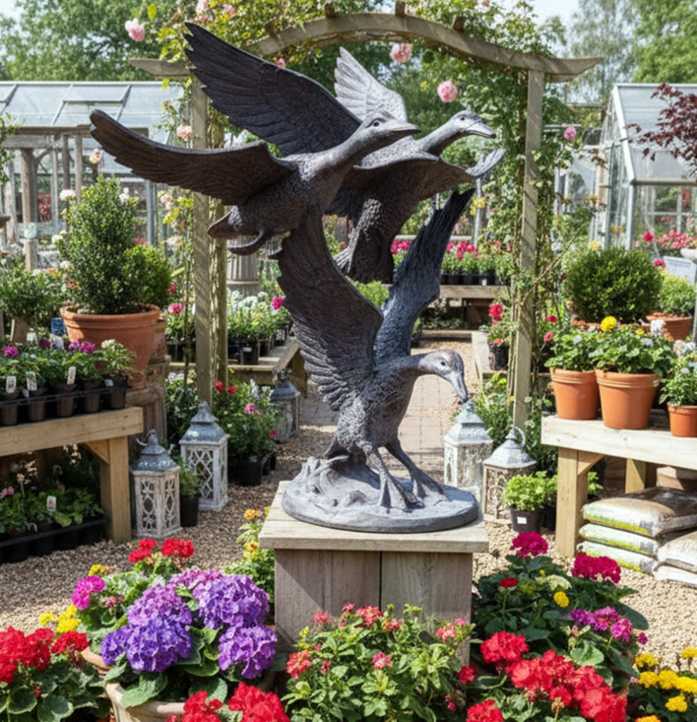 Three Flying Ducks