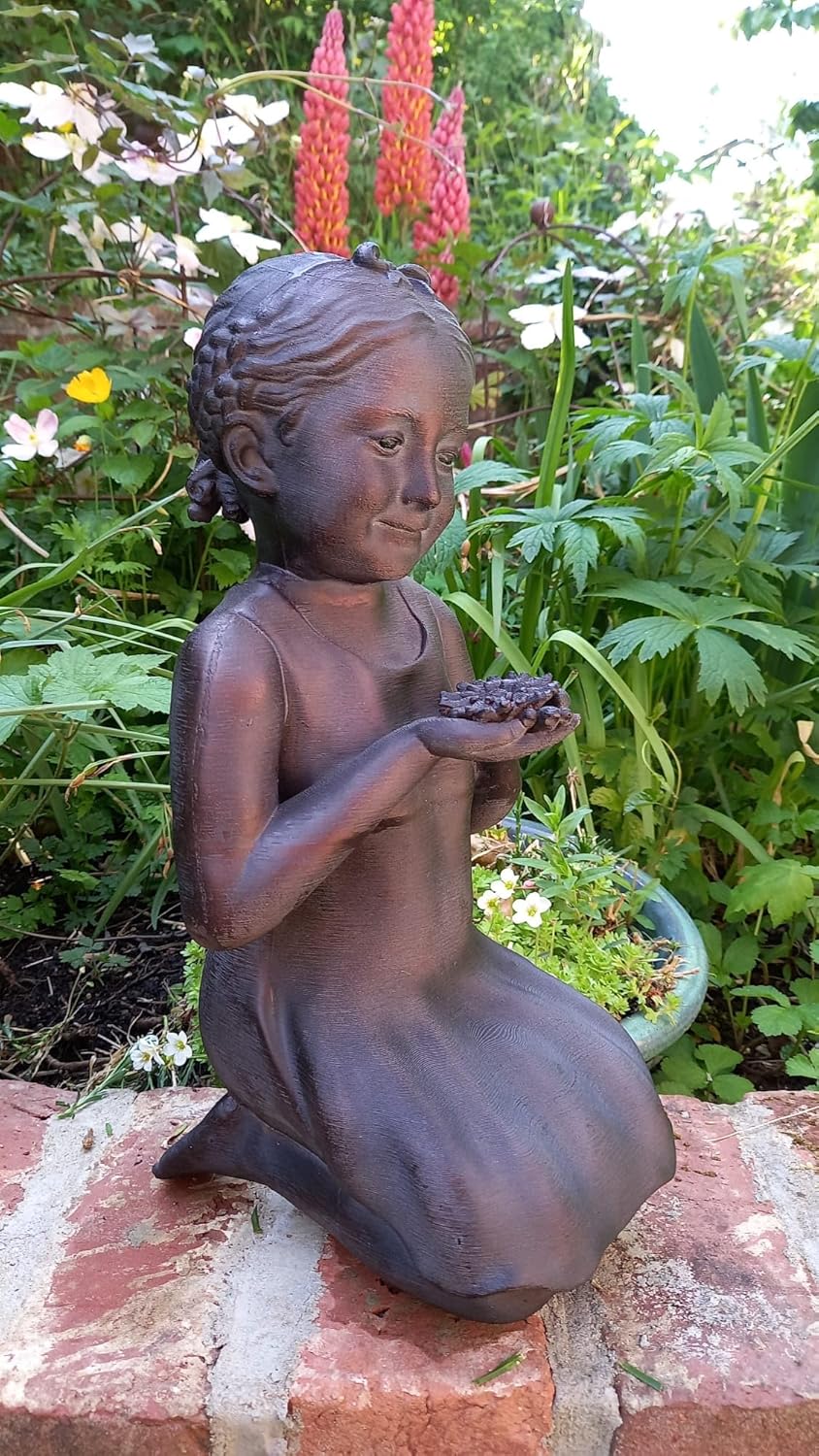 Girl With Flower - Ornament made from polystone resin - Image 2