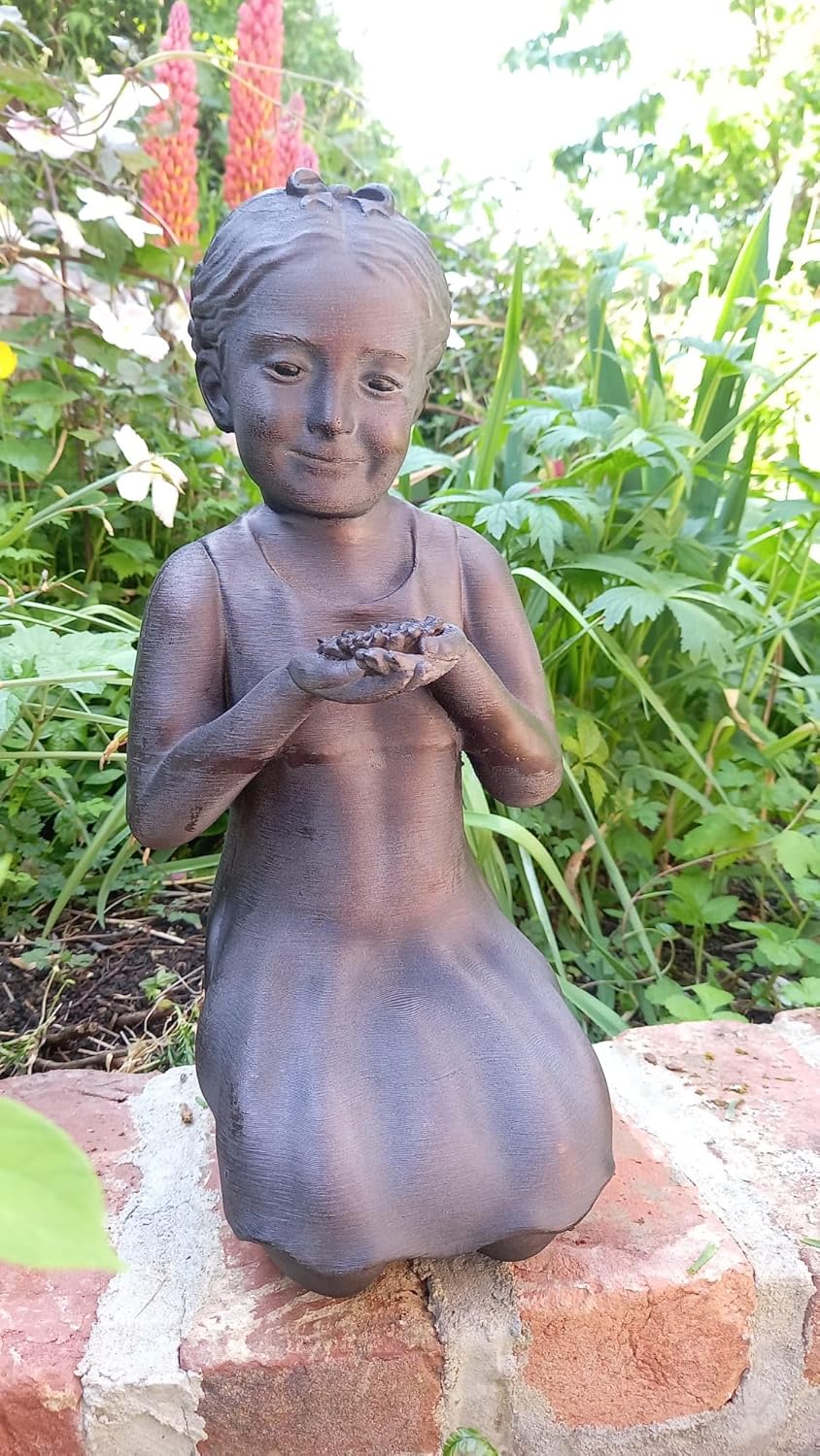 Girl With Flower - Ornament made from polystone resin - Image 3