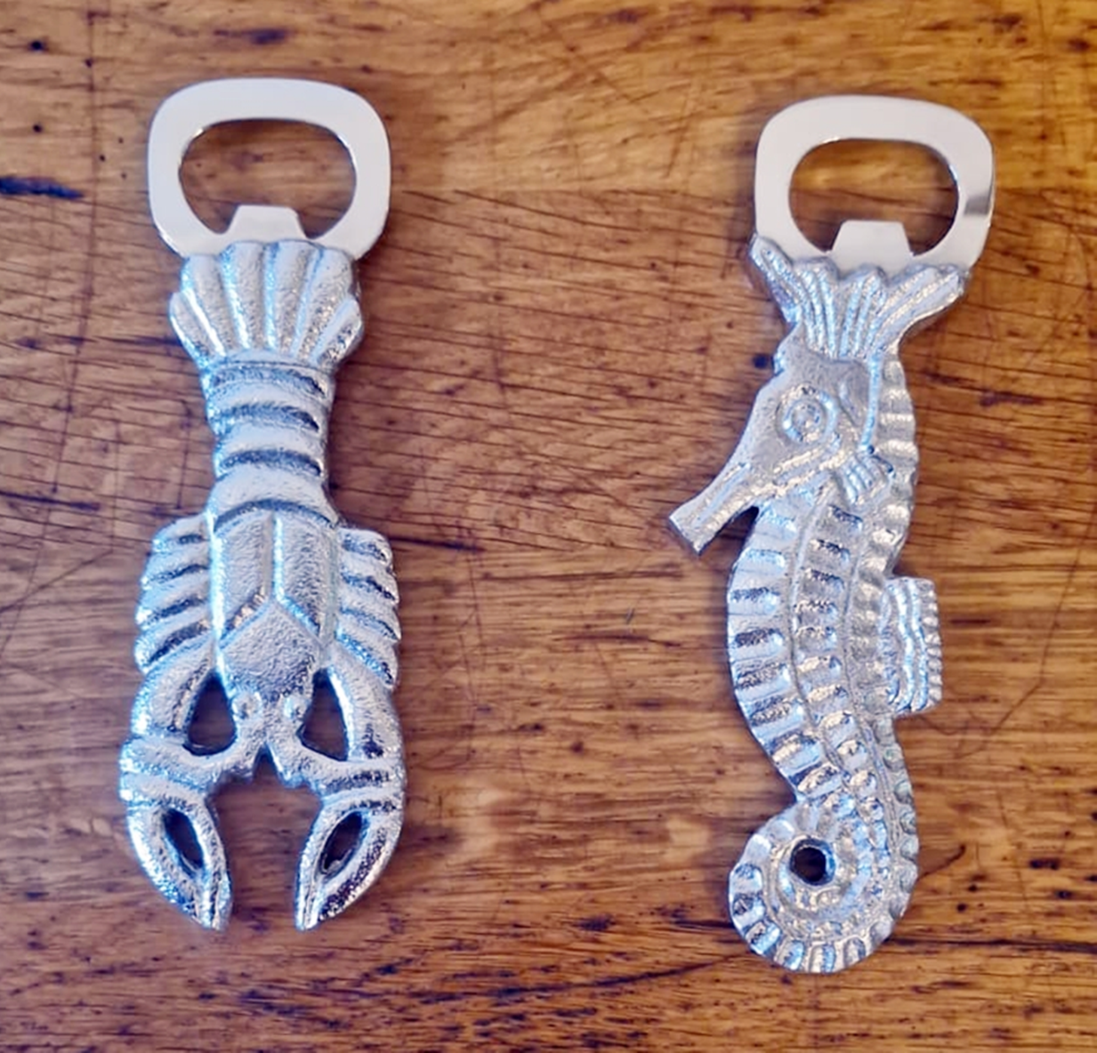 Bottle Openers | Lobster or Seahorse | Steel with Zinc Plating