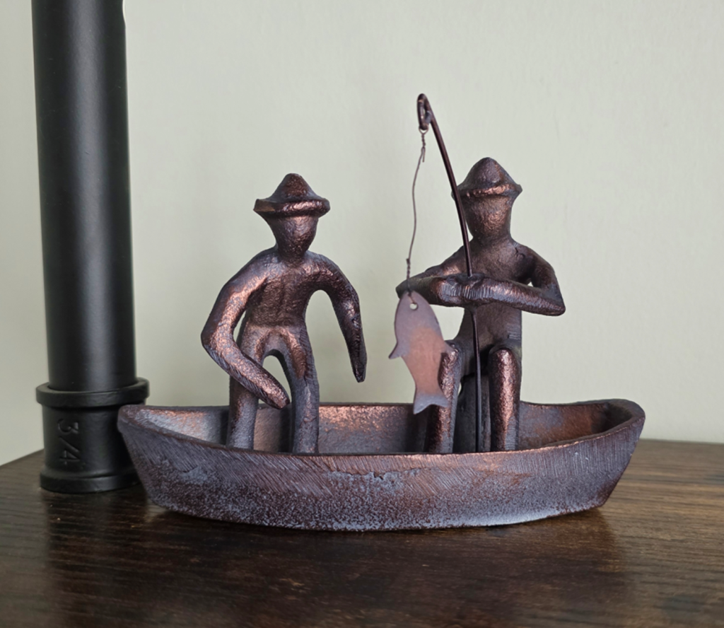 Gone Fishing! | Abstract Figurines | Aluminium in an aged Bronze