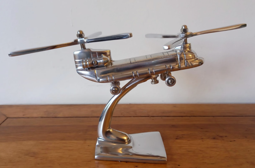 Chinook Model Helicopter Large | Aluminium