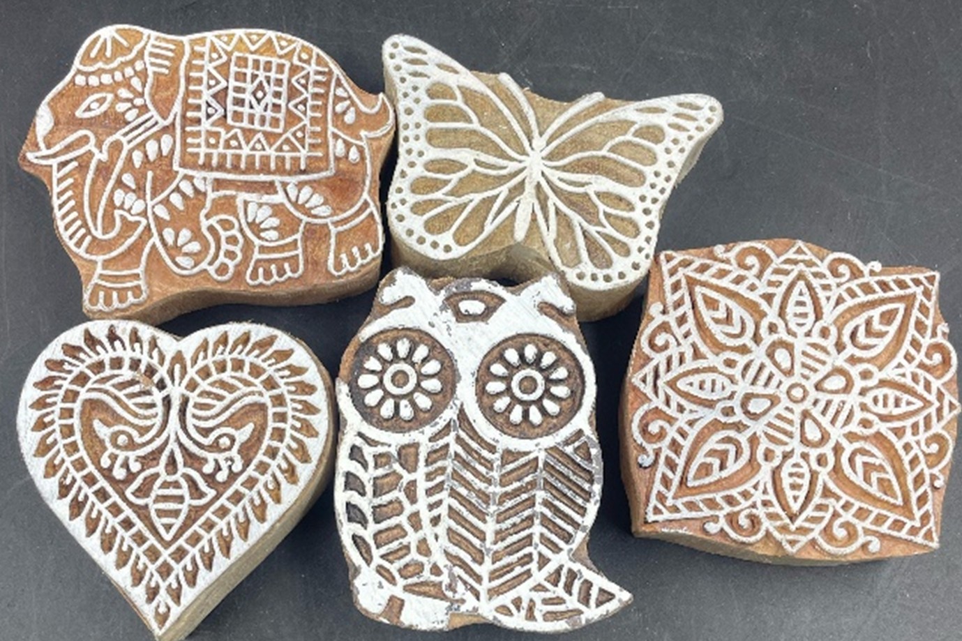 Indian Block Printing Set | Hand Carved