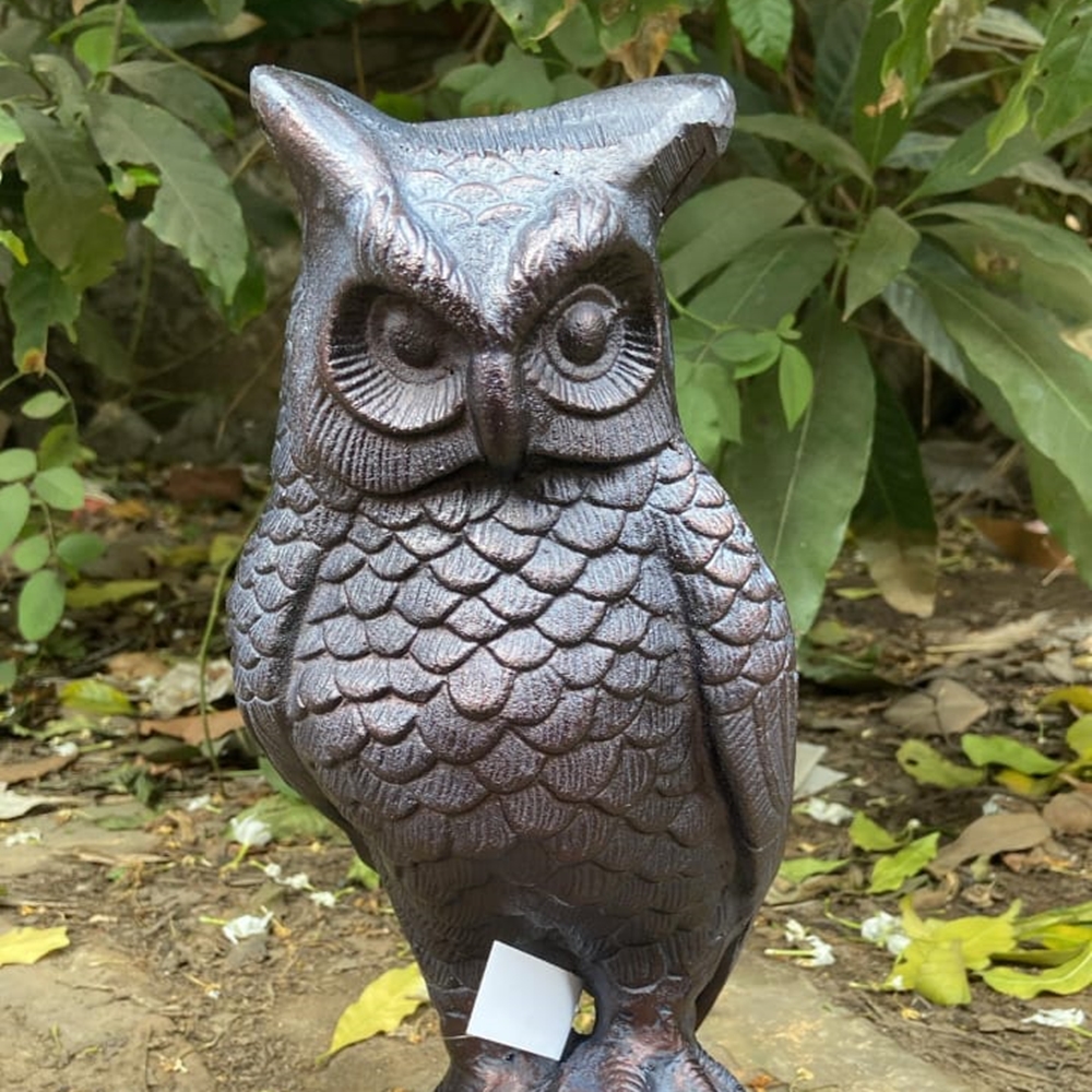 Large Long Eared Owl Garden Sculpture